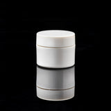 Impact 15ml PCR glossy white PP single wall cosmetic jar for skincare packaging - Cosmetic Packaging Now