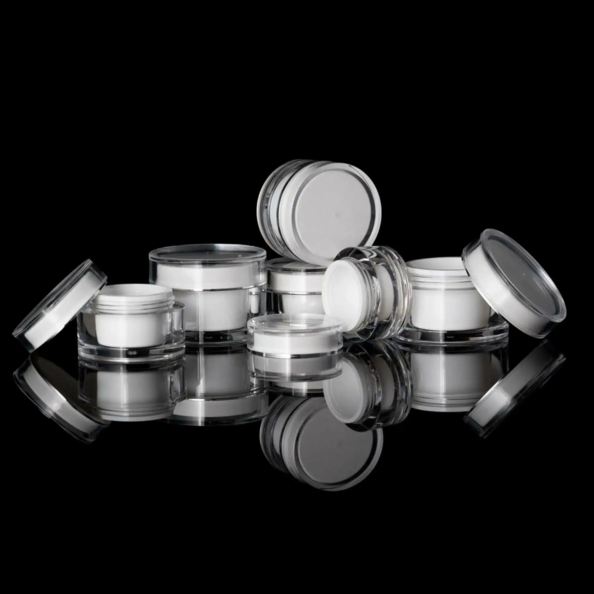 Orbit 50 ML Acrylic Double Wall Jar - Cosmetic Packaging Now!