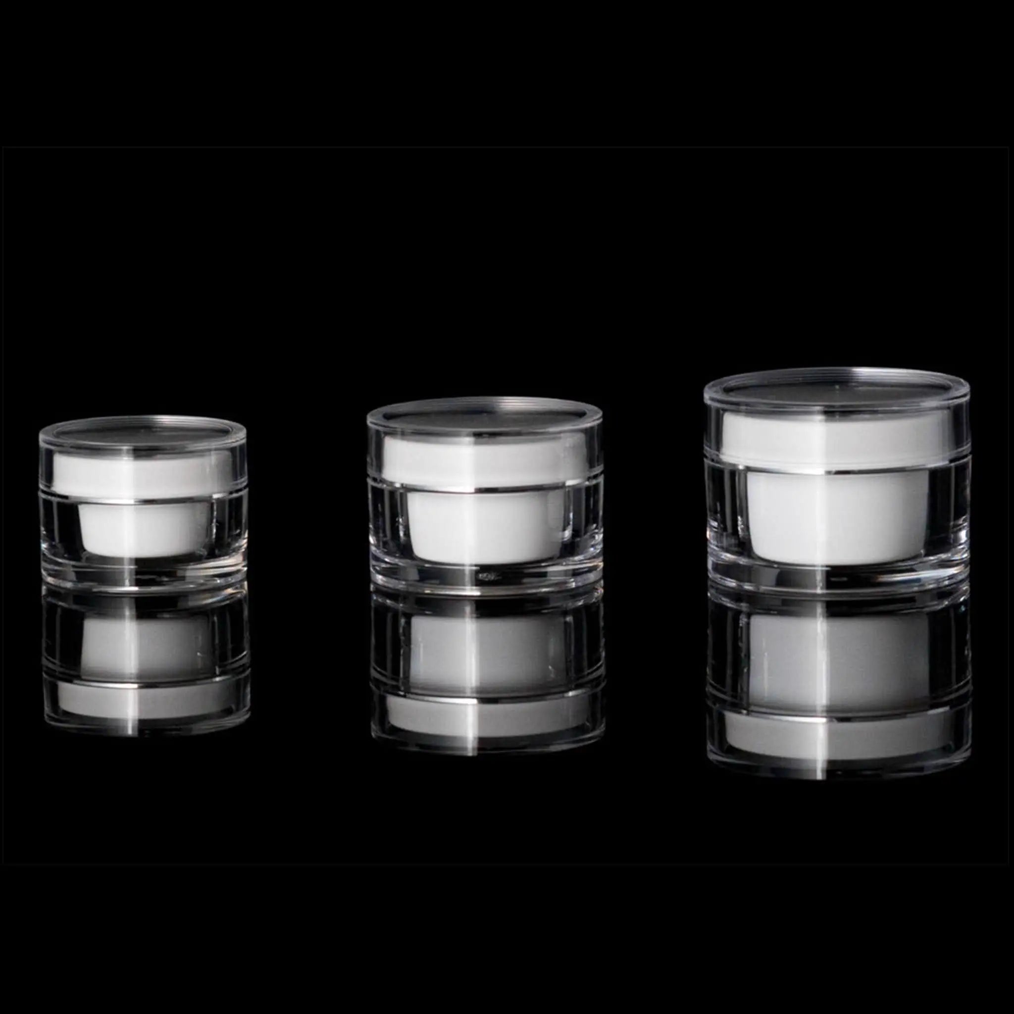 Orbit 50 ML Acrylic Double Wall Jars - Cosmetic Packaging Now
