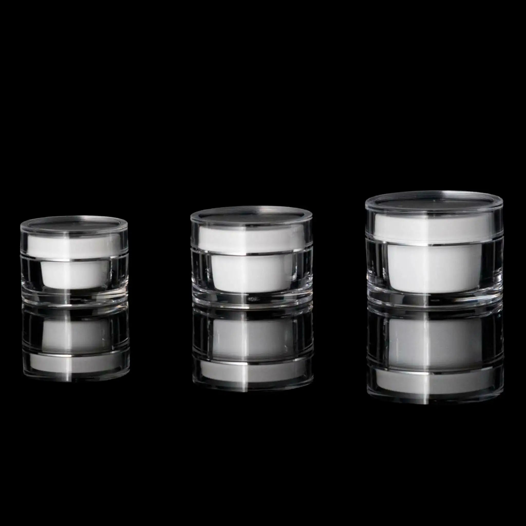 Orbit 50 ML Acrylic Double Wall Jars - Cosmetic Packaging Now