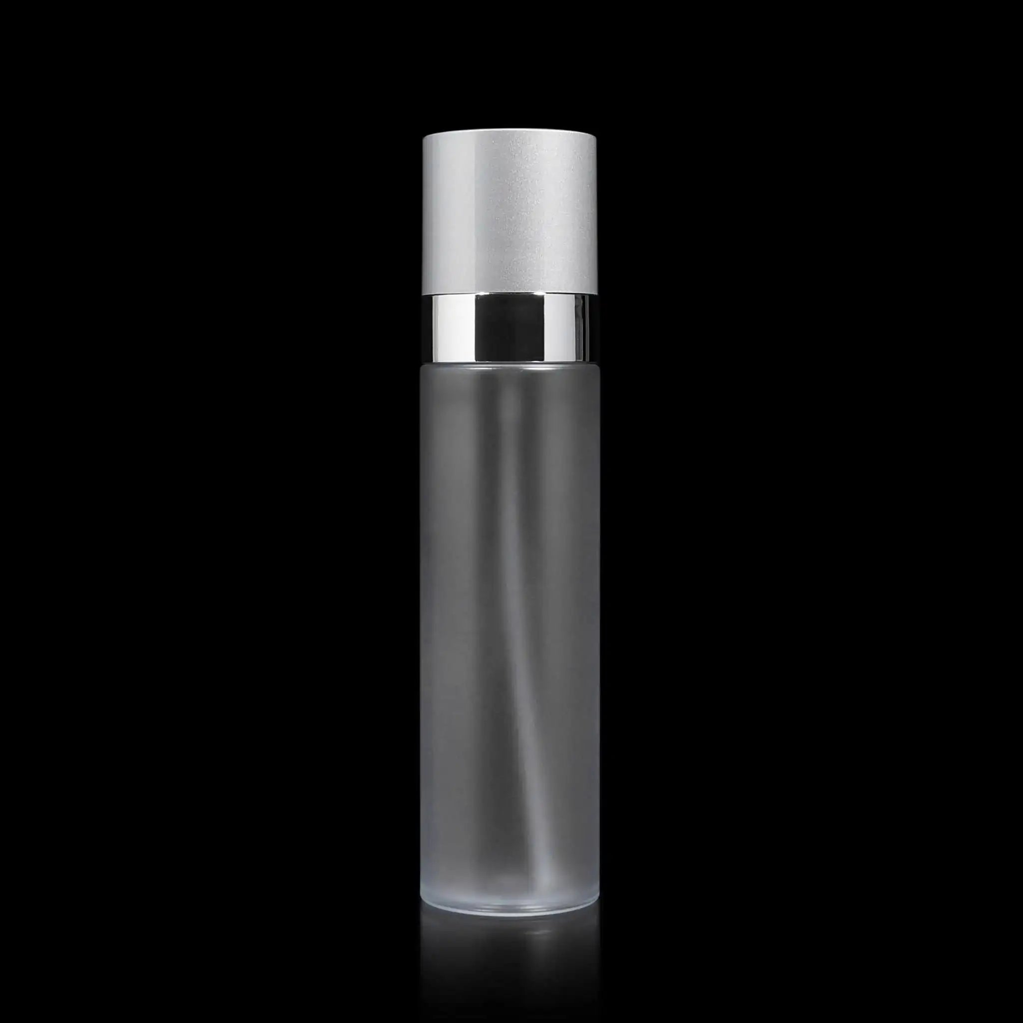 Cloud 100 ML Fine Mist Spray Bottle with Matte Silver Cap Wholesale - Cosmetic Packaging Now