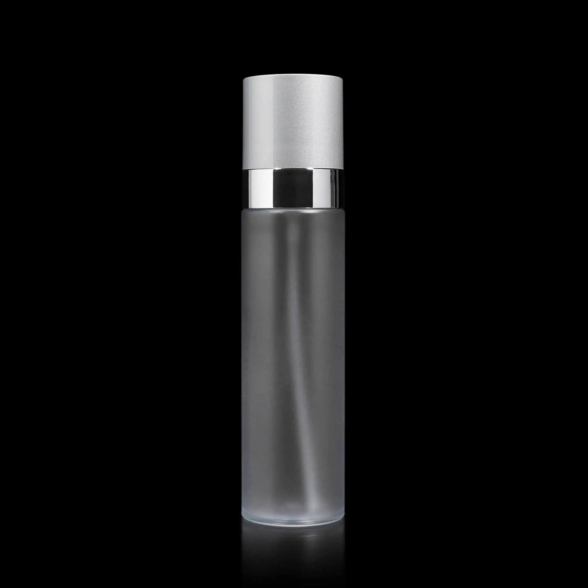 Cloud 100 ML Fine Mist Spray Bottle with Matte Silver Cap Wholesale - Cosmetic Packaging Now