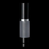 Luxe 15 ML Airless Bottle Glossy Black with Frosted Bottle - Cosmetic Packaging Now