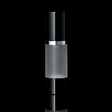 Luxe 30 ML Airless Bottle Glossy Black with Frosted Bottle - Cosmetic Packaging Now