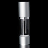 Luxe 30 ML Airless Bottle Matte Silver with Clear Bottle - Cosmetic Packaging Now