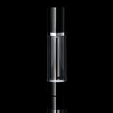 Luxe 50 ML Airless Bottle Glossy Black with Clear Bottle - Cosmetic Packaging Now