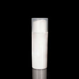 Pure 75 ML White PP Airless Bottle with Frosted Cap - Cosmetic Packaging Now