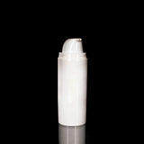 Pure 75 ML White PP Airless Bottle with Frosted Cap - Cosmetic Packaging Now