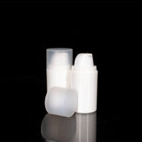 Pure 50 ML White PP Airless Bottle with Frosted Cap - Cosmetic Packaging Now