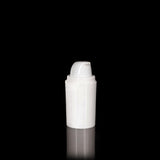 Pure 50 ML White PP Airless Bottle with Frosted Cap - Cosmetic Packaging Now
