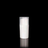 Pure 50 ML White PP Airless Bottle with Frosted Cap - Cosmetic Packaging Now