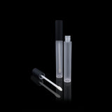 Vibe Lip Gloss Container Matte Black Cap with Frosted Bottle - Cosmetic Packaging Now