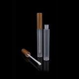 Vibe Lip Gloss Container Matte Gold Cap with Frosted Bottle - Cosmetic Packaging Now