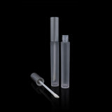 Vibe Lip Gloss Container Matte Silver Cap with Frosted Bottle - Cosmetic Packaging Now