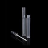 Vibe Lip Gloss Container Shiny Silver Cap with Frosted Bottle - Cosmetic Packaging Now