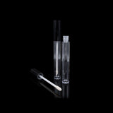 Vibe Lip Gloss Container Glossy Black Cap with Clear Bottle - Cosmetic Packaging Now