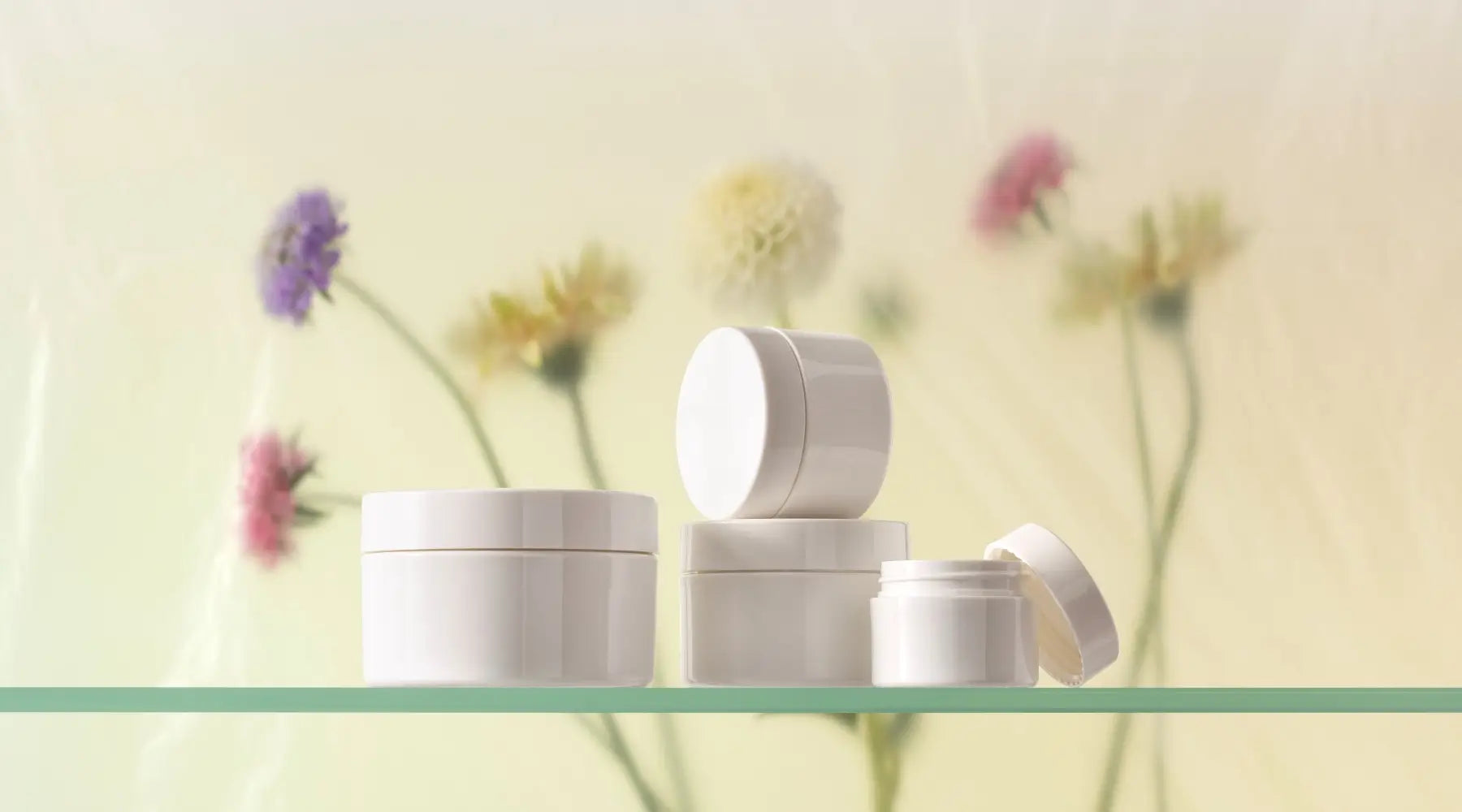 Cosmetic Plastic PP White Jars - Cosmetic Packaging Now