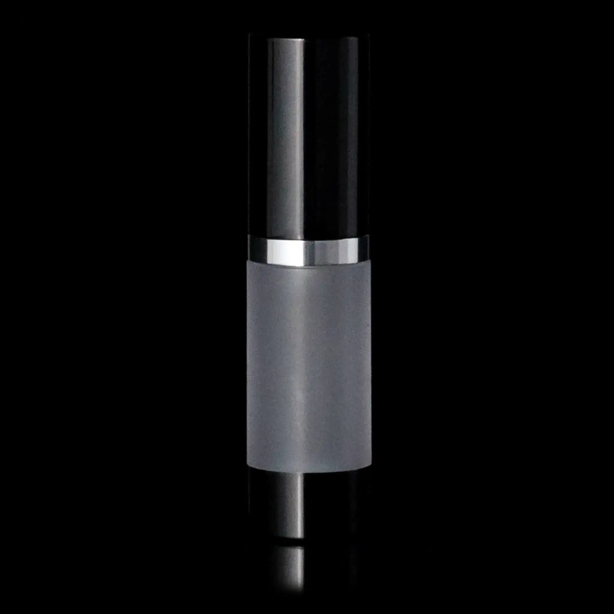 Luxe 15 ML Airless Bottle Glossy Black Frosted Bottle - Cosmetic Packaging Now