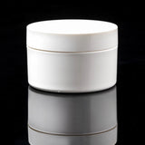 Impact 100ml PCR glossy white PP single wall cosmetic jar for skincare packaging - Cosmetic Packaging Now