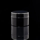 Impact 30ml PCR glossy black PP single wall cosmetic jar for skincare packaging - Cosmetic Packaging Now