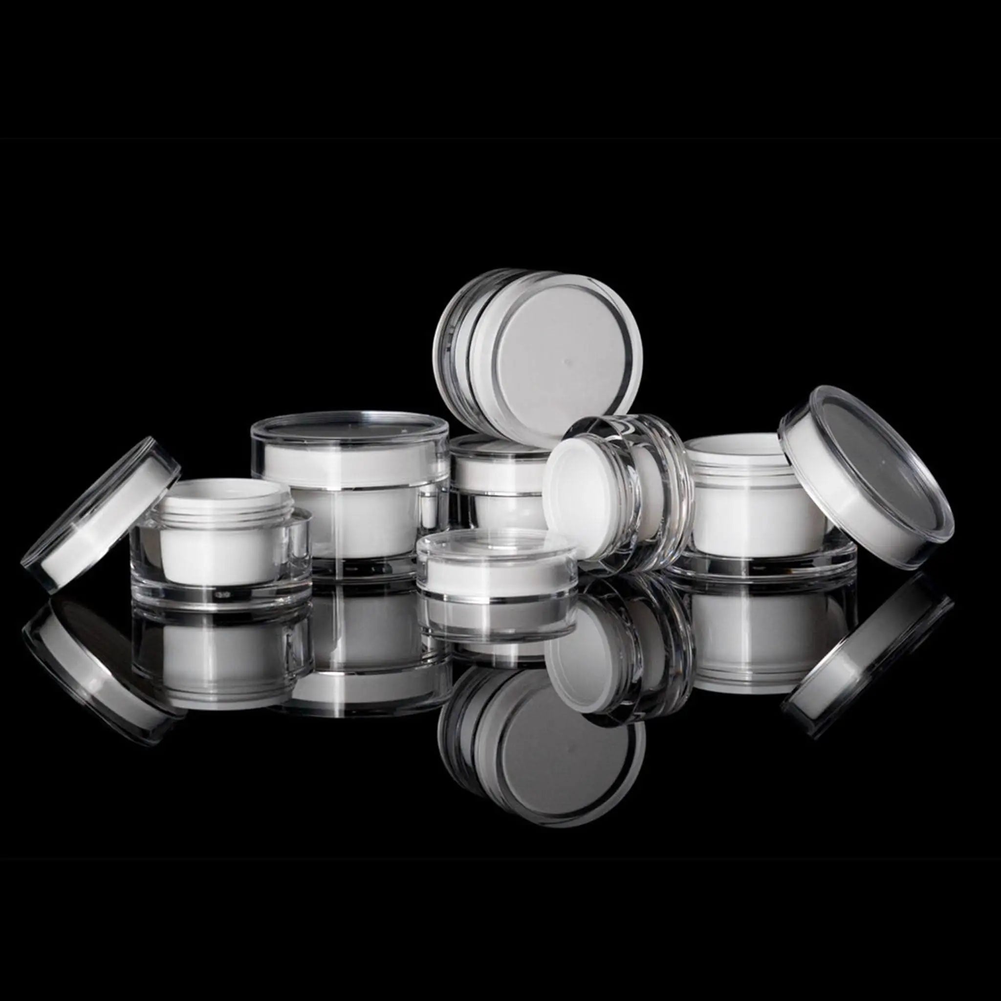Orbit 50 ML Acrylic Double Wall Jar - Cosmetic Packaging Now!