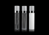Cloud 100 ML Fine Mist Spray Bottle with Matte Silver Cap - Cosmetic Packaging Now