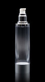 Luxe 100 ML Airless Bottle Matte Silver with Clear Bottle - Cosmetic Packaging Now