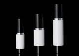 Luxe 15 ML Airless Bottle Glossy Black with White Bottle - Cosmetic Packaging Now