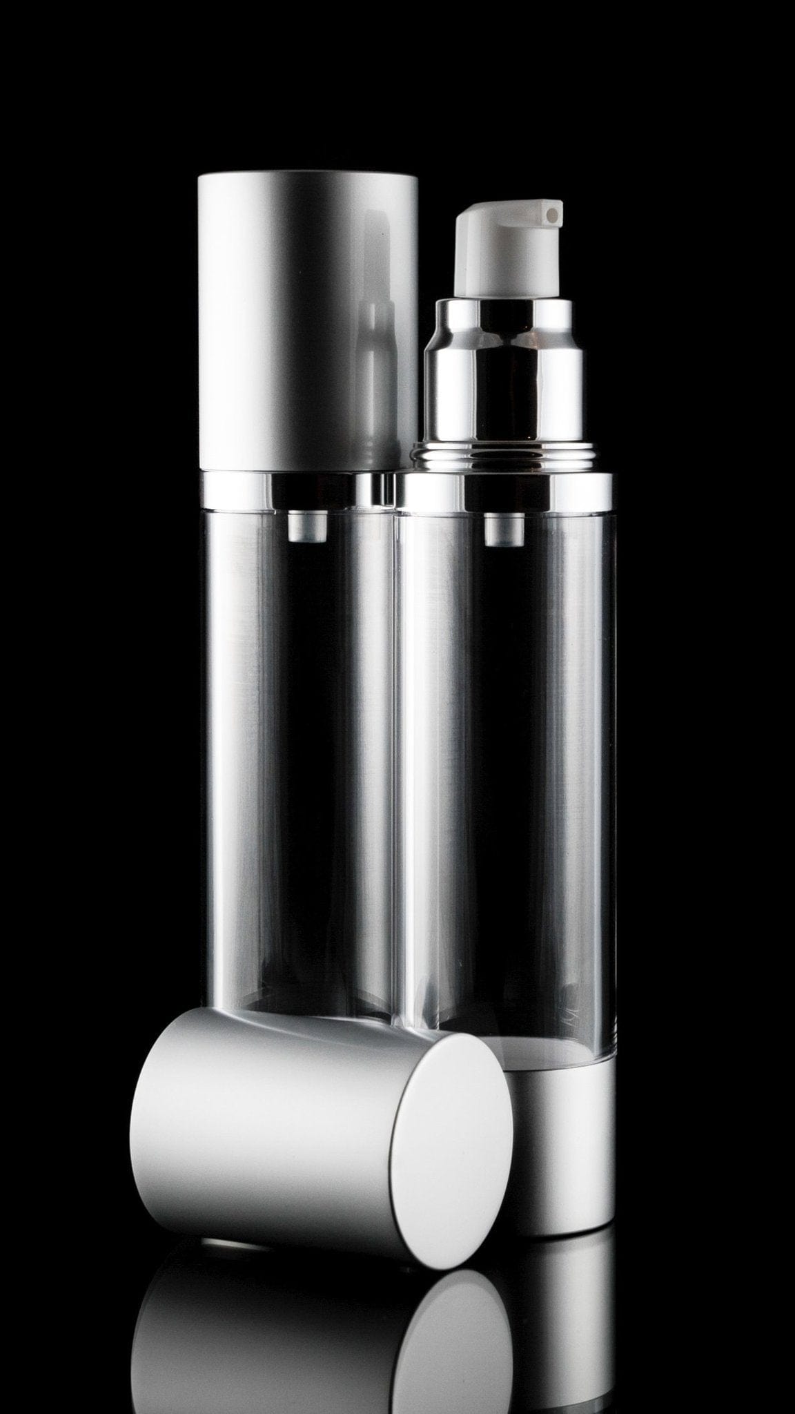 Botella Airless cabezal Spray Pulverizador Transparente 50 ml