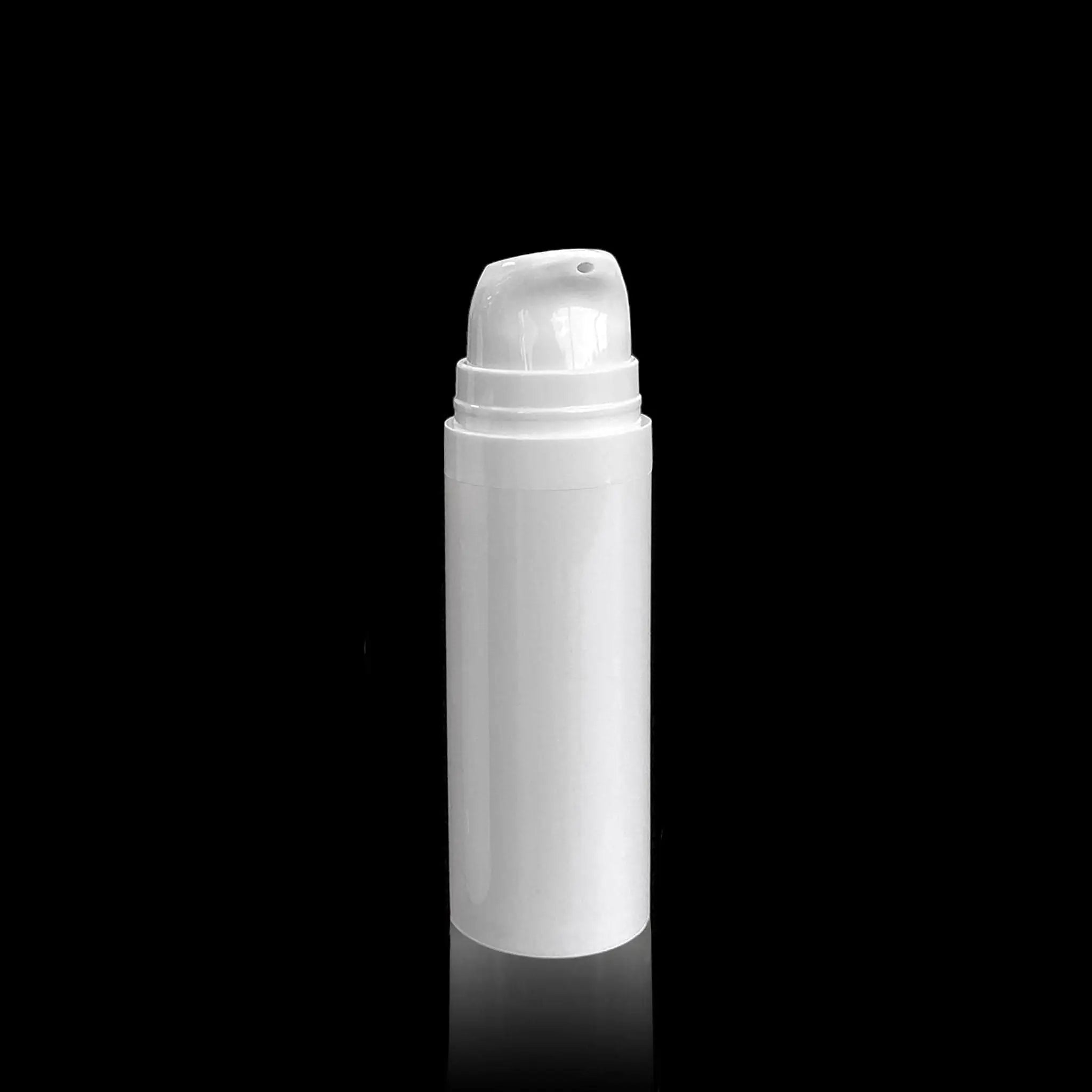 Pure 30 ML White PP Airless Bottle with Frosted Cap Wholesale - Cosmetic Packaging Now