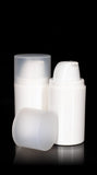 Pure 50 ML White PP Airless Bottle with Frosted Cap - Cosmetic Packaging Now