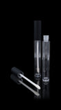 Vibe Lip Gloss Container Matte Black Cap with Clear Bottle - Cosmetic Packaging Now
