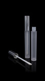 Vibe Lip Gloss Container Shiny Silver Cap with Frosted Bottle - Cosmetic Packaging Now
